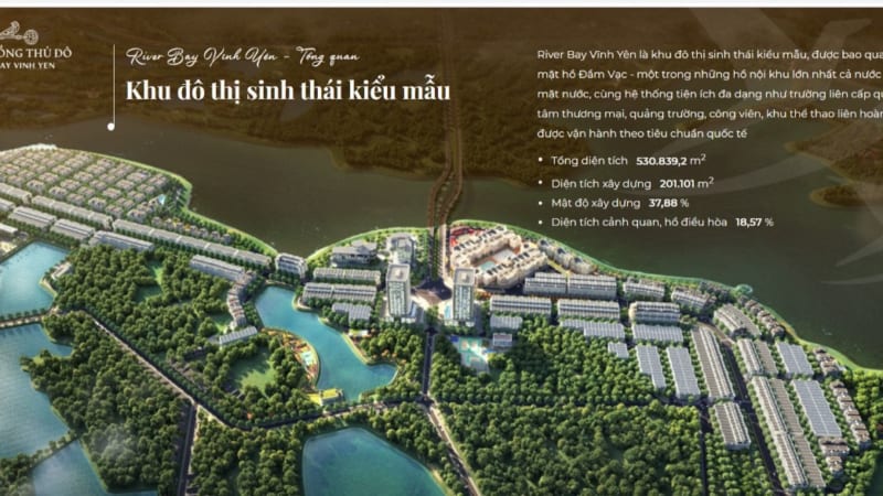 RIVER BAY VĨNH YÊN – KHU ĐÔ THỊ SINH THÁI BẮC ĐẦM VẠC